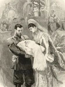 Nikolaevna Prints: The baptism of the Tsar Nicholas IIs daughter