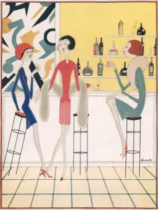 Cocktail Prints: Three Bar-Lambs by Chicot