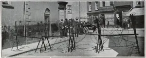 Street Prints: Barbed wire barricades in Belfast