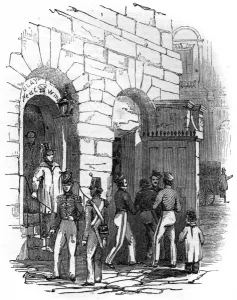 Barrack Prints: Barrack canteen exterior, 1847