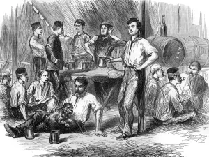 Barrack Prints: Barrack canteen interior, 1872