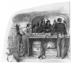 Shop Prints: Bartering Furs for Guns