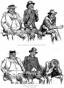 Spectators Prints: Three Baseball Fans Enjoy the Highs and Lows of the Game, 19