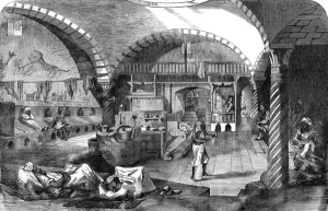 Toilet Prints: Bath House Tunis 1858