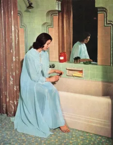 Negligee Prints: Bath Preparations, 1957