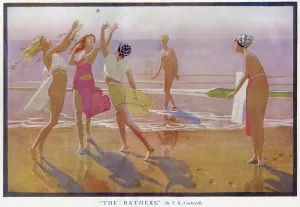 Seaside Prints: The Bathers by F. K. Cockerell
