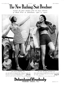 Wool Prints: Bathing fashions from Debenham and Freebody