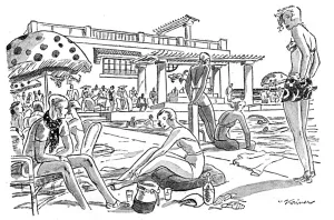 Biarritz Prints: The bathing pool at Chambre d Amour, Biarritz