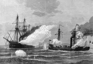 Return Prints: The Battle of Pacocha; Action between HMS Shah and Ameth