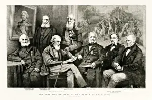 Napoleonic Prints: BATTLE OF TRAFALGAR Surviving veterans meet after 74 years ! Date: 1805 - 1879