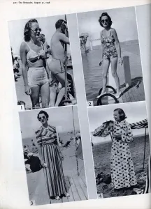 Beach Prints: Beach fashions, 1938