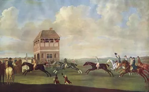 Eighteenth Prints: Beacon Course at Newmarket with headless rider
