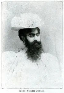 Jones Prints: The bearded lady: Miss Annie Jones 1897