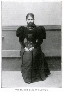 Jones Prints: The bearded lady: Miss Annie Jones 1898