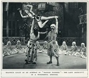 Film Prints: Beatrice Lillie in the comedy film Are You There? - appearing as an acrobat in Bagdad