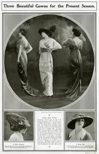 Gowns Prints: Beautiful gowns for the spring season 1913