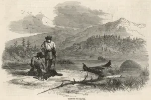 Mountains Prints: Beaver Hunting / America