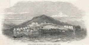 Algeria Prints: Bejaia viewed from the sea