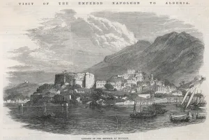 Napoleon Prints: Bejaia viewed from the sea