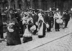 Refugee Prints: Belgian refugees in Brussels