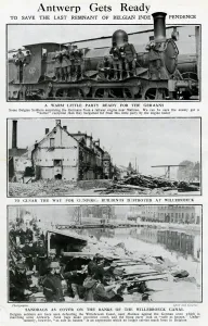 Preparation Prints: Belgian troops defending Antwerp, WW1