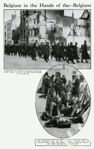 Stop Prints: Belgian troops in Termonde, WW1