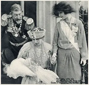 Prince Prints: The Belgrade Royal Christening: baptism of the infant Crown Prince of Yugoslavia (later King Peter II of Yugoslavia)
