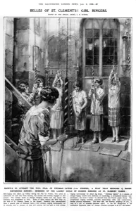 Flappers Prints: Belles of St Clement s! Girl bell ringers, 1926