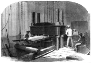 Plate Prints: Bending armour-plates by hydraulic pressure