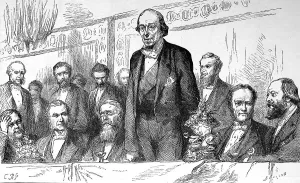 1881 Prints: Benjamin Disraeli at the Carlton Club Banquet, 1878