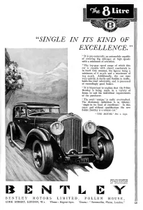 Advertisements Prints: Bentley Motors advertisement