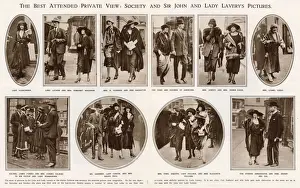 John Prints: The best attended private view: society and Sir John and Lady Laverys pictures