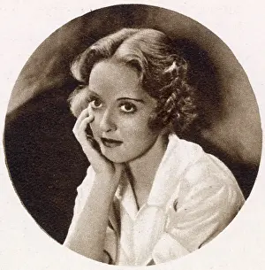 Actress Prints: Bette Davis (1908 - 1989), American actress in Dangerous