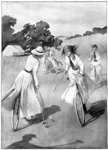 1899 Prints: Bicycle hockey