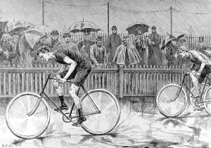 Dutch Prints: Bicycle Race at the Catford Cycling Club, 1892