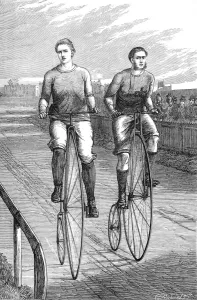 Velodrome Prints: Bicycle Race at Lillie Bridge, 1875