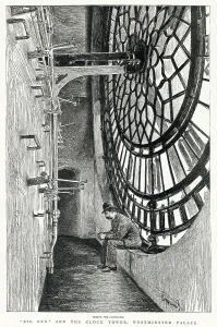 1887 Prints: Big Ben and the Clock Tower 1887