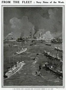 Dredger Prints: Big fighting ships auxiliaries by G. H. Davis