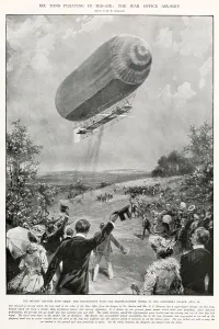 Balloons Prints: Biggest experimental airship built at the time