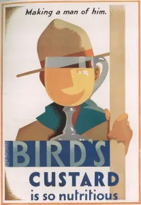 Featuring Prints: Birds Custard Advertisement