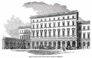 1850s Prints: Birmingham, Grand Central Railway Station 1854