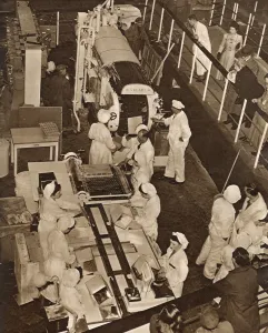 Manufacturing Prints: Biscuit manufacturing display, Festival of Britain, London