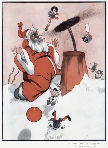 Santa Prints: A Bit of a Surprise by Illustration by John Hassall