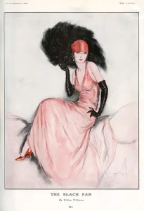 Flappers Prints: The Black Fan by Wilton Williams