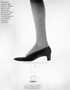 Heel Prints: Black Patent Pump Shoes