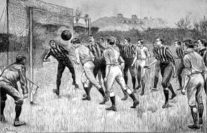 Played Prints: Blackburn Rovers vs. Notts County F. A. Cup Final, 1891