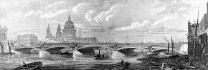 1869 Prints: Blackfriars Bridge, London, 1869