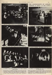 Store Prints: Blackout. Fuel-crisis shopping in London, 1947