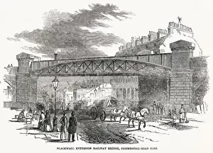 Eastern Prints: Blackwall Extension Railway Bridge over the Commercial-Road East