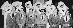 Dispensary Prints: Blinded soldier starring in a revue, WW1